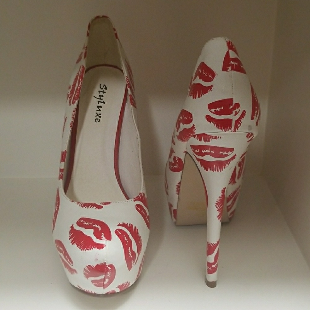 Red Lip High Heels